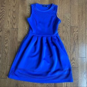 Blue Sleeveless Mini Dress